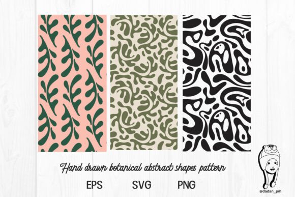 Download Hand Drawn Botanical Abstract Shapes - Hand drawn Collection