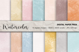 Download Watercolor Digital Paper Backgrounds - Watercolor digital paper Collection