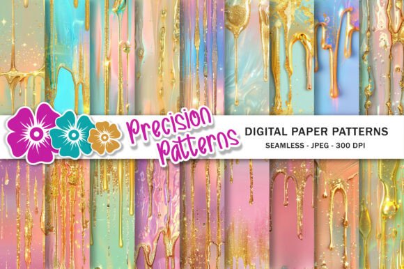 Download Dripping Gold and Pastel Backgrounds - Background Collection