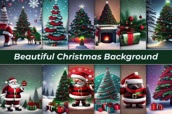 Download Beautiful Christmas Background - Background Collection