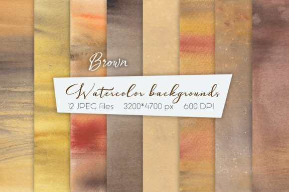 Download Brown Watercolor Backgrounds - Background Collection