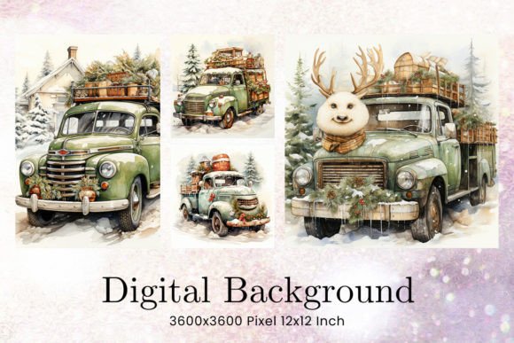 Download Snowman Classic Car Christmas Background - Background Collection
